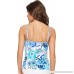 Bleu Rod Beattie Floral Pattern V-Neck Tankini Swim Top Bleu Multi B079R93NKT